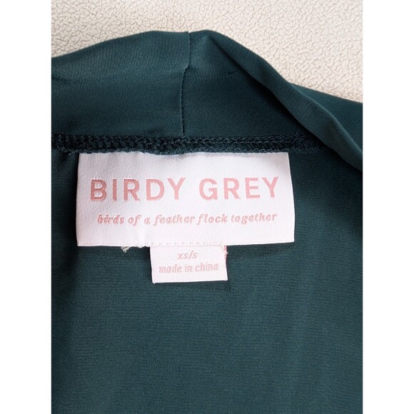 Birdy Grey Kenny Ruffle Sea Glass Robe Ruffle Missing Belt Womens Size XS/S - Picture 3 of 8